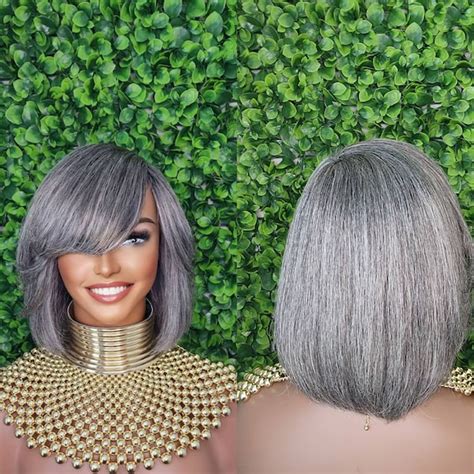 The Allure of Salt and Pepper Bob Wigs