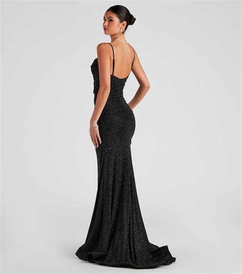 The Allure of a Glitter Black Dress