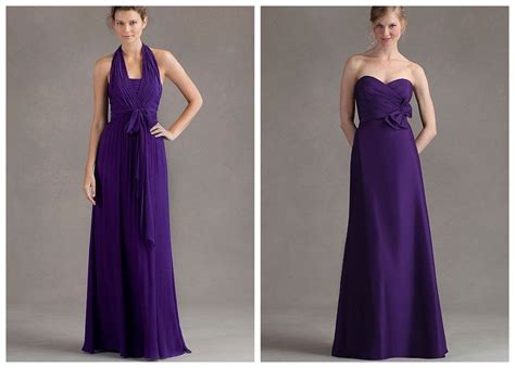 The Alluring Charm of Bridesmaid Dresses in Dark Purple