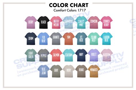 The Alluring Spectrum of Comfort Colors T-Shirts: A Guide to Unmatched Vibrancy and Versatility