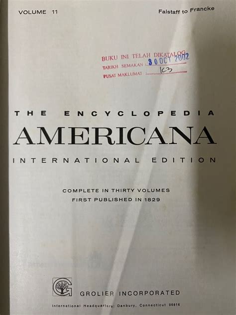 The Americana Volume 21; A Universal Reference Library Reader