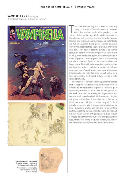 The Art of Vampirella The Warren Years Reader