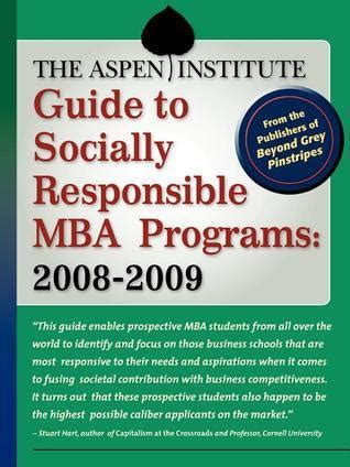 The Aspen Institute Guide to Socially Responsible MBA Programs Kindle Editon