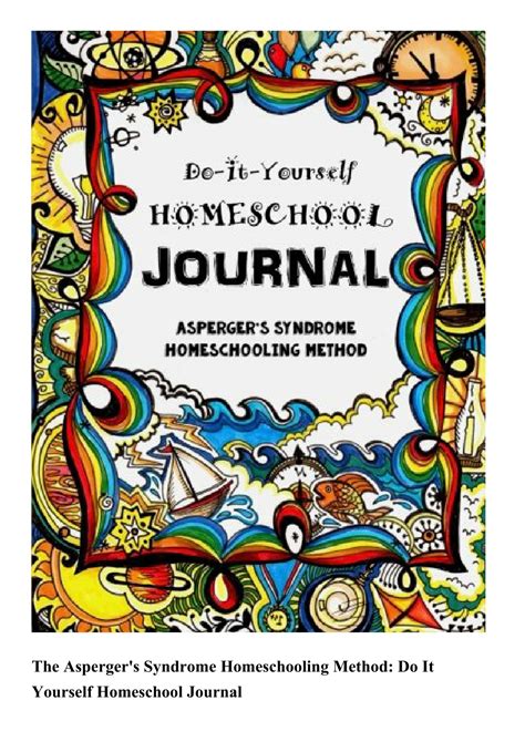 The Asperger s Syndrome Homeschooling Method Do It Yourself Homeschool Journal Reader