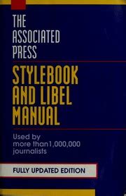 The Associated Press Stylebook and Libel Manual Including Guidelines on Photo Captions PDF