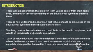The Assumption of Educational Value