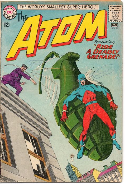 The Atom No 10 Comic Book Jan 1964 Ride a Deadly Grenade and The Mysterious Swan-Maiden  Doc