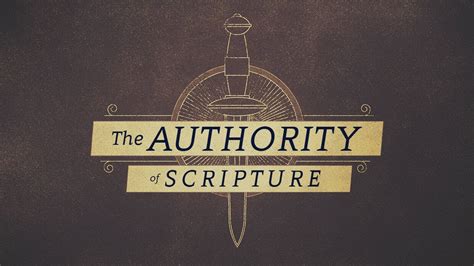 The Authority of the Bible