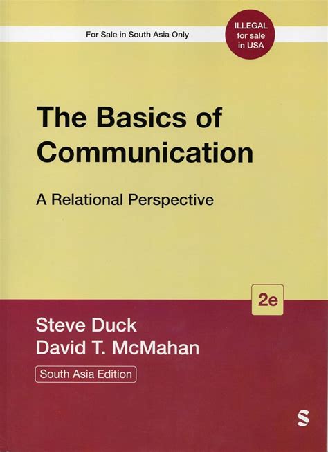 The Basics of Communication: A Relational Perspective Ebook Kindle Editon