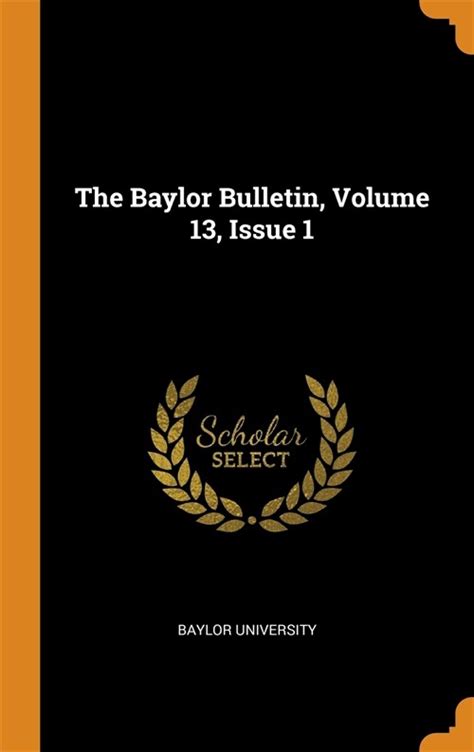 The Baylor Bulletin Epub