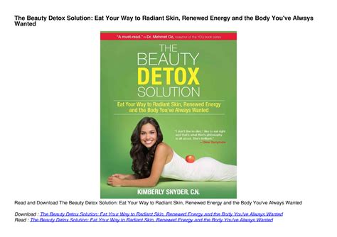 The Beauty Detox Solution Download Reader