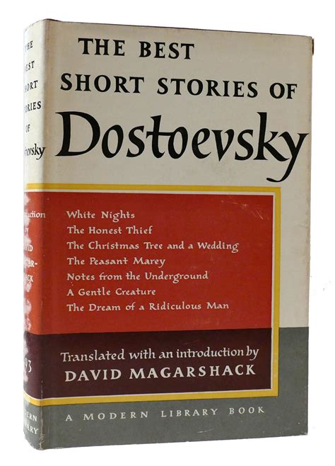 The Best Short Stories of Dostoevsky Modern Library Doc