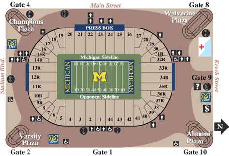 The Big House Michigan Stadium Seating Chart
