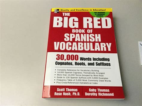 The Big Red Book of Spanish Vocabulary 30,000 Words through Cognates, Roots, and Suffixes Kindle Editon