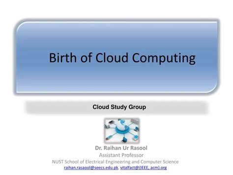 The Birth of Cloud Computing (1999-2006)