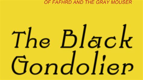 The Black Gondolier Reader