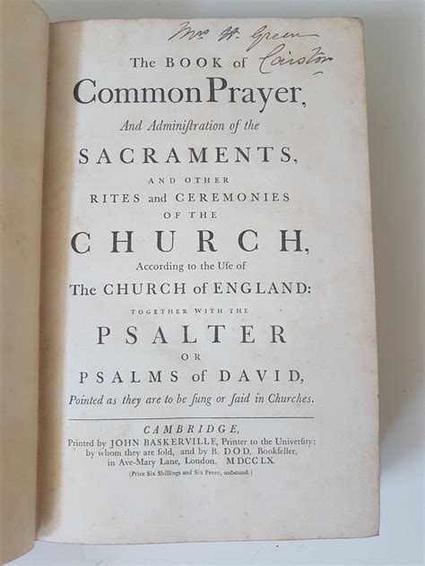 The Book Of Common Prayer And Administration Of The Sacraments And Other Rites And Ceremonies Of The Church According To The Use Of The United Church Of David Pointed As They Are To Be Sung Kindle Editon