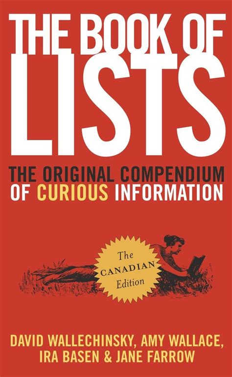 The Book Of Lists The Original Compendium of Curious Information Doc