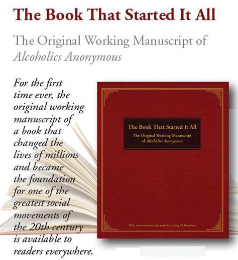 The Book That Started It All The Original Working Manuscript of Alcoholics Anonymous PDF