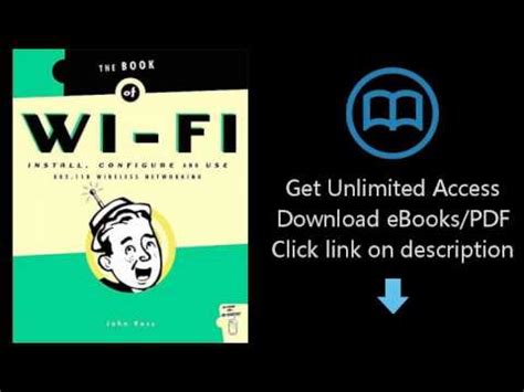 The Book of Wi-Fi Install Configure and Use 80211B Wireless Networking Epub