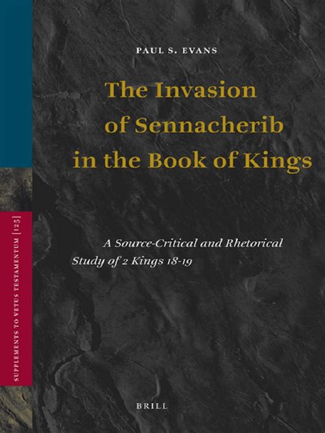 The Books of Kings Supplements to Vetus Testamentum Doc