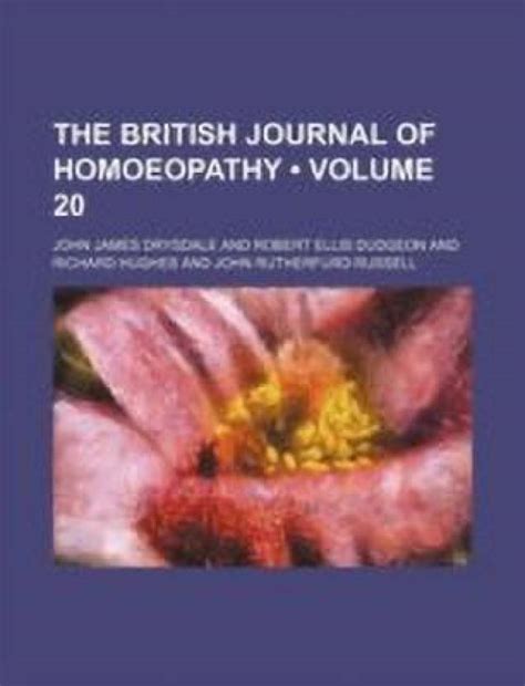 The British Journal of Homoeopathy Volume 20 Kindle Editon