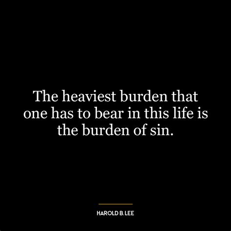 The Burden of Sin: A Guide for the Remorseful