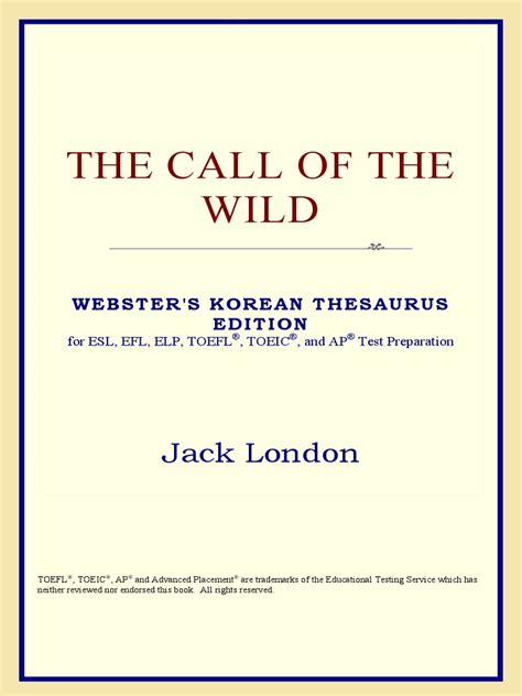 The Call of the Wild Webster s Slovak Thesaurus Edition Doc