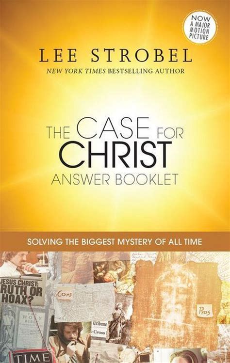 The Case for Christ Answer Booklet Answer Book Series Reader