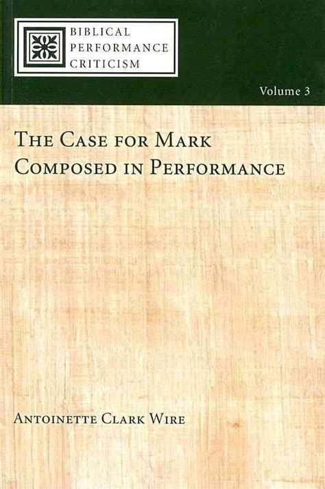 The Case for Mark Composed in Performance Doc