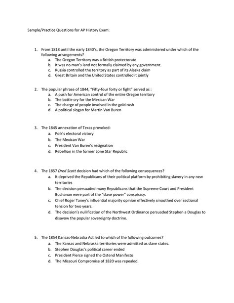 The Center For Learning Ap Us History Answers PDF