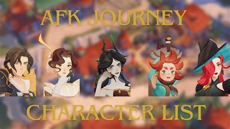 The Characters and Their Journey