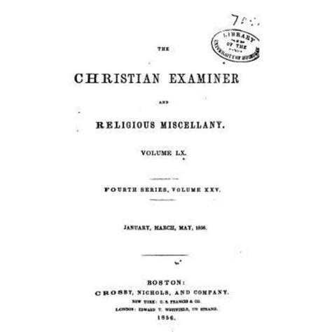 The Christian Examiner Volume 86 Doc