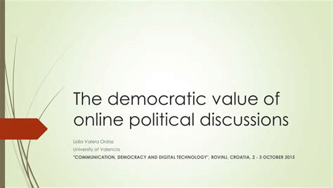 The Civic Web: Online Politics and Democratic Values PDF