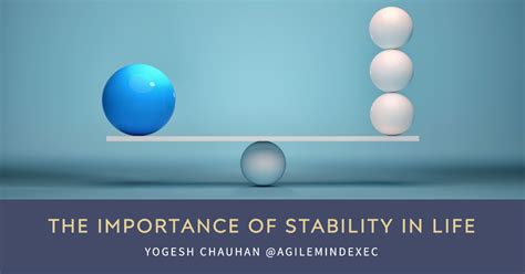 The Cog of Stability: Understanding the Importance of Stability in Life