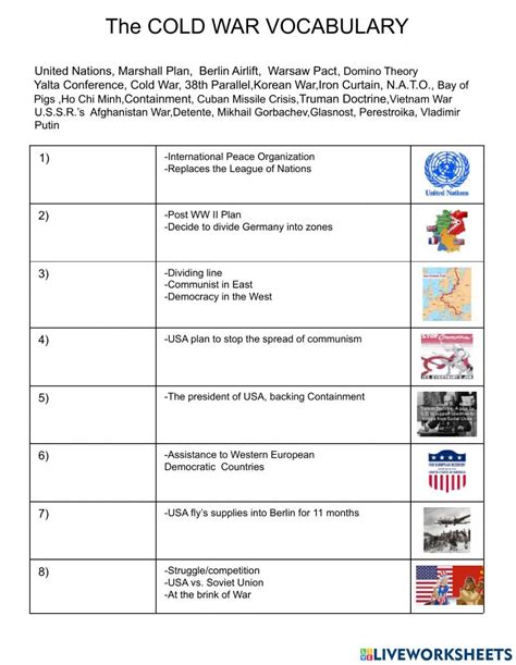 The Cold War Worksheet Answers Reader