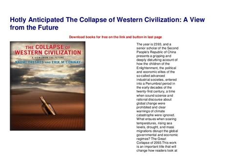 The Collapse of Western Civilization A View from the Future Epub