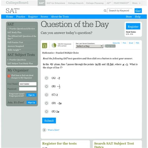 The College Board Official SAT Question of the Day 2007 Calendar PDF
