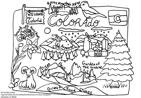 The Colorful Colorado Coloring Book Colorado Experience Kindle Editon
