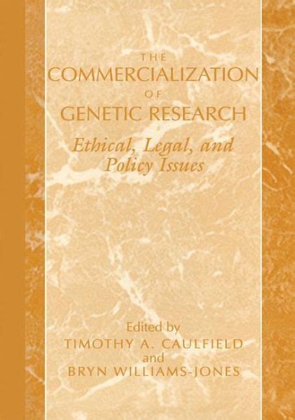 The Commercialization of Genetic Research Legal PDF