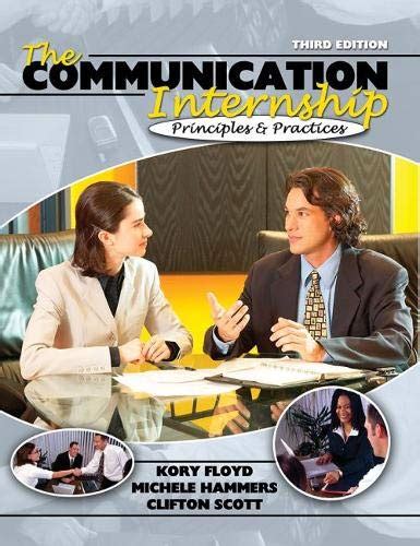 The Communication Internship Principles and Practices Kindle Editon