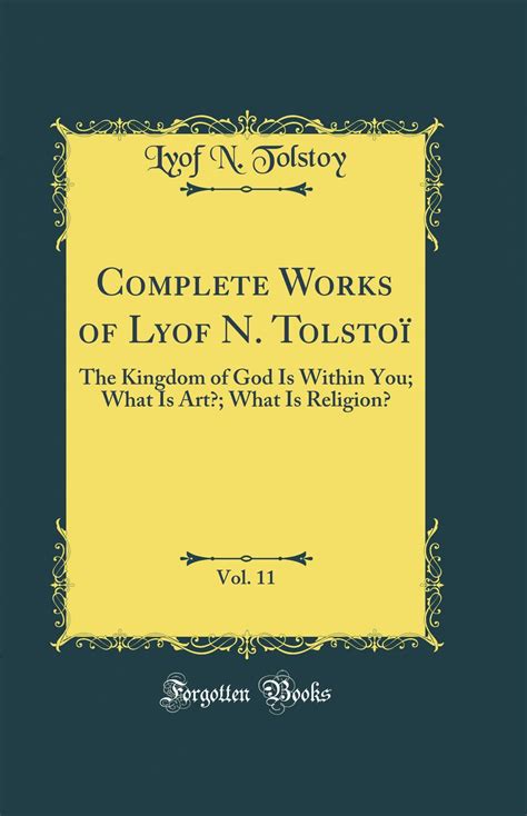 The Compete Works of Lyof N Tolstoi Volume 11 Kindle Editon