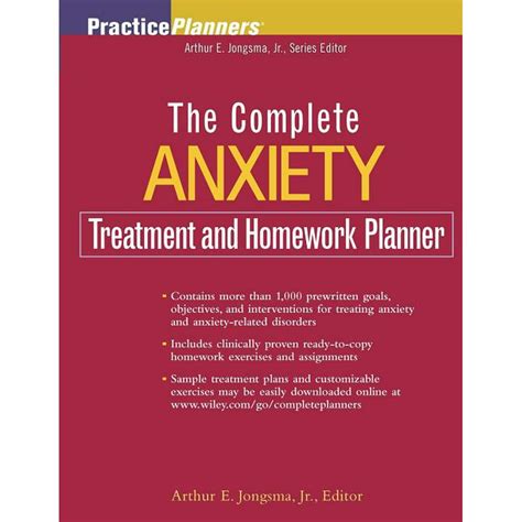 The Complete Anxiety Treatment and Homework Planner (Practice Planners) PDF