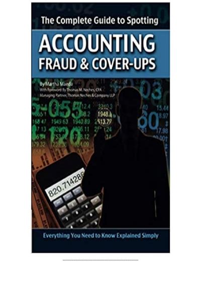 The Complete Guide to Spotting Accounting Fraud &amp PDF