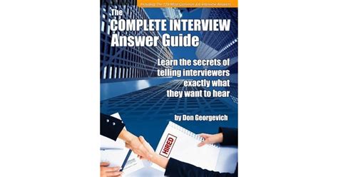 The Complete Interview Answer Guide Kindle Editon