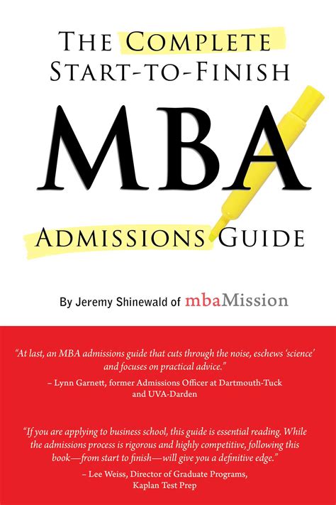 The Complete Start-to-Finish MBA Admissions Guide Ebook Epub