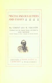 The Complete Works of Count Tolstoy V22 PDF