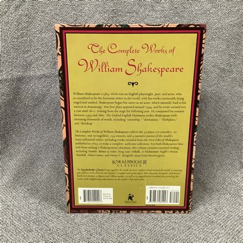 The Complete Works of William Shakespeare Knickerbocker Classics Doc