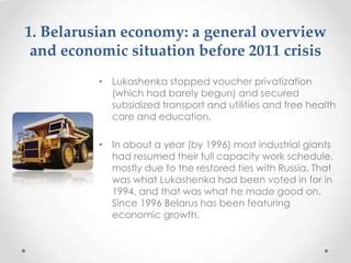 The Creative Economy of Belarus: An Overview