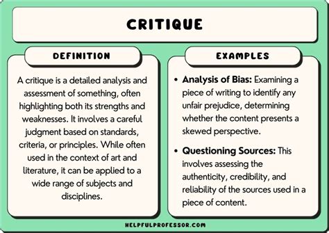 The Critique PDF